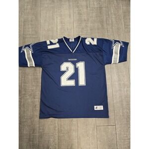 Vintage Dallas Cowboys Football Jersey Mens XL NFL Sanders 21 Logo Athletic 90s
